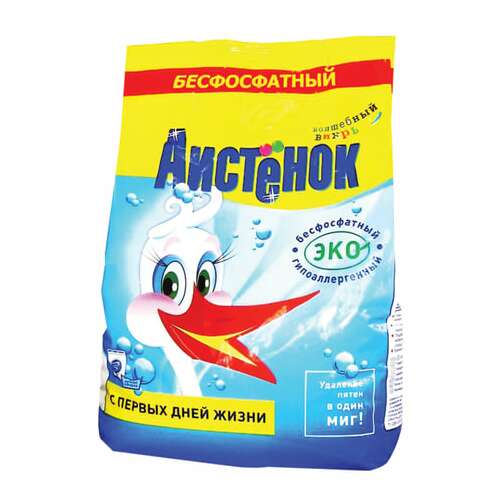  Стиральный порошок для всех типов стирки 2,4 кг, аистёнок "волшебный вихрь", бесфосфатный, 4301010014 | Стиральные порошки для детского белья