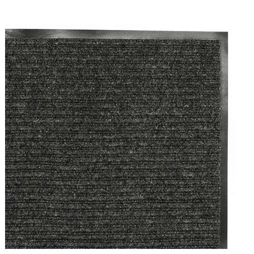  Коврик входной ворсовый влаго-грязезащитный 90х120 см, толщина 7 мм, ребристый, черный, laima, 602874 | Коврики входные грязезащитные