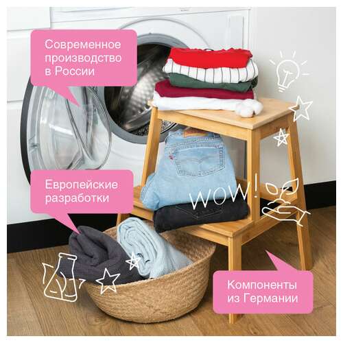  Гель для стирки для всех видов тканей 2,75 л synergetic, гипоаллергенный, 109275 | Стиральные порошки