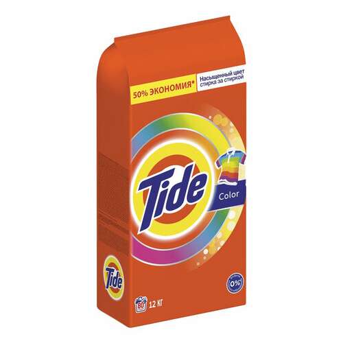  Стиральный порошок автомат 12 кг tide (тайд) "color", 8001841053356 | Стиральные порошки