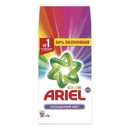  Стиральный порошок автомат 12 кг ariel (ариэль) "color", 8001841053295 | Стиральные порошки