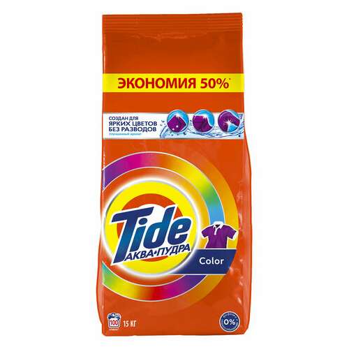  Стиральный порошок-автомат 15 кг, tide, 100 стирок, 80769433 | Стиральные порошки