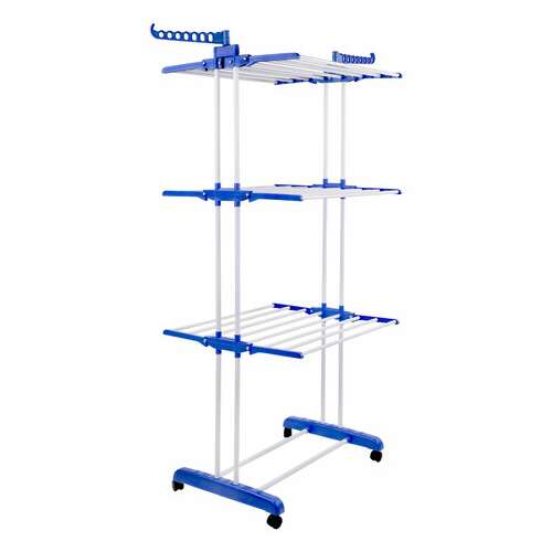  Сушилка напольная для белья раскладная многофункциональная, 3 уровня, на колесах, laima home, 607807 | Сушилки для белья