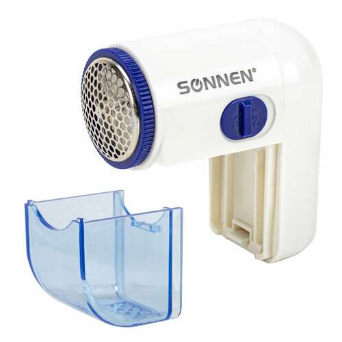  Машинка для удаления катышков миниклинер sonnen fs-8808, белый/синий, 455464 | Машинки для удаления катышков