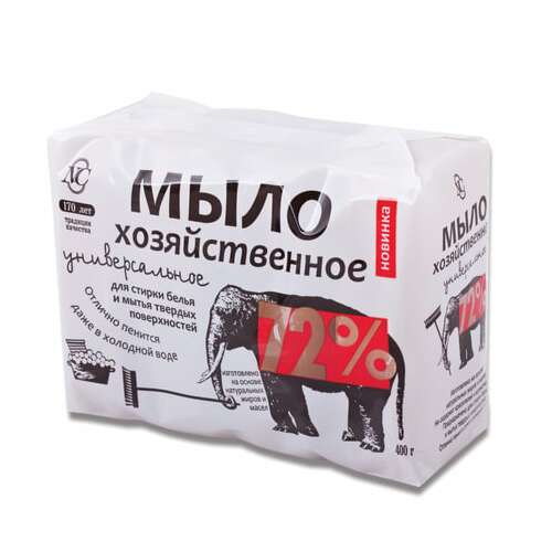  Мыло хозяйственное 72% комплект 4 шт. х 100 г (невская косметика), в упаковке, 11421, 11142 | Мыло хозяйственное
