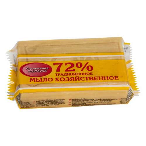  Мыло хозяйственное 72%, 150 г (меридиан) "традиционное", в упаковке | Мыло хозяйственное