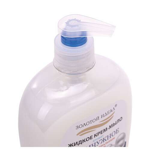  Мыло-крем жидкое 500 г золотой идеал "жемчужное", с антибактериальным эффектом, дозатор, 606414 | Мыло жидкое