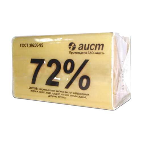  Мыло хозяйственное 72%, 200 г, (аист) "классическое", в упаковке, 4304010046 | Мыло хозяйственное