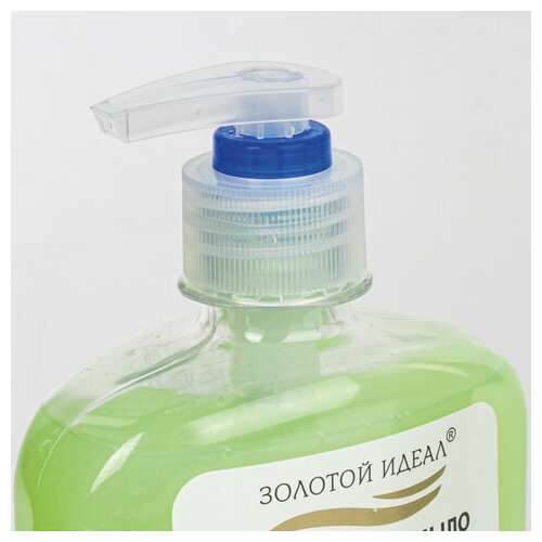  Мыло-крем жидкое 300 г золотой идеал "глицерин и алоэ вера",с антибактериальным эффектом, дозатор, 606412 | Мыло жидкое