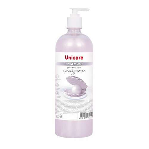  Мыло-крем жидкое 1 л unicare "жемчужное", увлажняющее, дозатор, uc501058 | Мыло жидкое
