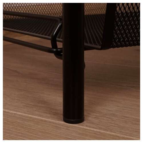  Этажерка "ладья-13" офисно-бытовая 3 яруса, металл, черная, 43х17х75,5 см, э 399 ч | Тележки офисно-бытовые