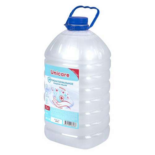  Мыло жидкое антибактериальное 5 л unicare, пэт, uc501066 | Мыло жидкое