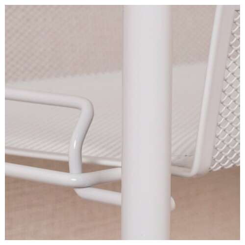  Этажерка "ладья-13" офисно-бытовая 3 яруса, металл, белая, 43х17х75,5 см, э 399 б | Тележки офисно-бытовые