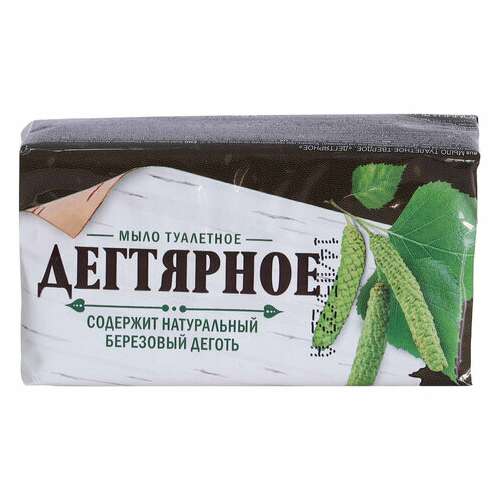  Мыло туалетное 140 г чистые традиции, "дегтярное", 147-2 | Мыло кусковое
