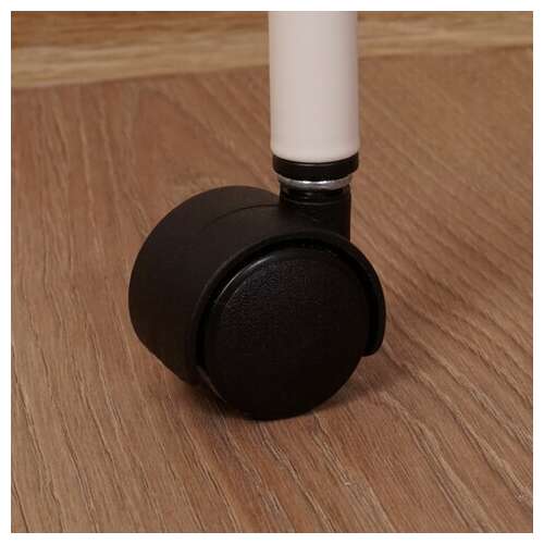  Этажерка "ладья-34кс" офисно-бытовая 3 яруса+столик, металл, белая, 44,5х30х84 см, э 357 б | Тележки офисно-бытовые