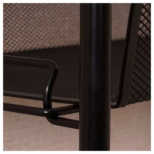  Этажерка "ладья-13" офисно-бытовая 3 яруса, металл, черная, 43х17х75,5 см, э 399 ч | Тележки офисно-бытовые