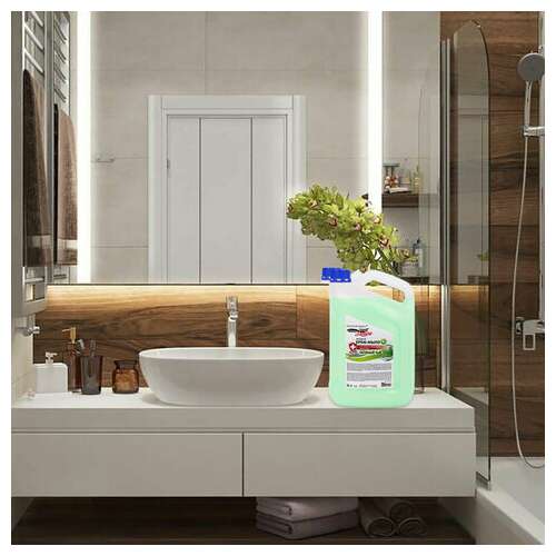  Мыло-крем жидкое c антибактериальным эффектом, 5 л, золотой идеал deluxe "зеленый чай", перламутровое, 607499 | Мыло жидкое