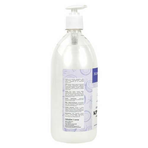  Мыло-крем жидкое 1 л золотой идеал "ваниль и кокос", дозатор, 608286 | Мыло жидкое