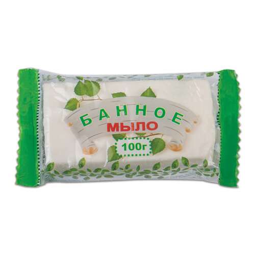  Мыло туалетное 100 г, "банное" (эфко), 80346 | Мыло кусковое