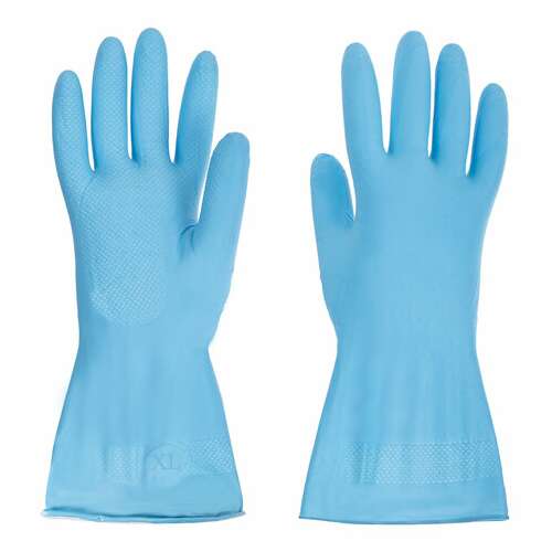  Перчатки многоразовые нитриловые laima гипоаллергенные, х/б напыление, прочные, размер xl (очень большой), синие, вес 40 г, 605000 | Перчатки латексные, виниловые и резиновые