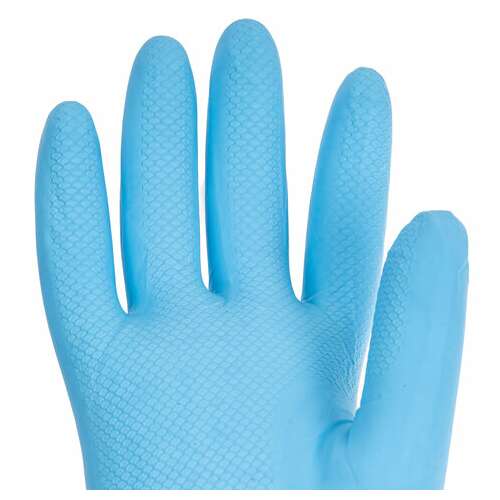  Перчатки многоразовые нитриловые laima гипоаллергенные, хлопчатобумажное напыление, прочные, размер l (большой), синие, вес 38 г, 604999 | Перчатки латексные, виниловые и резиновые