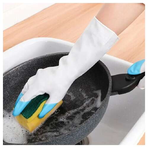  Перчатки многоразовые виниловые super комфорт, гипоаллергенные, размер l (большой), вес 90 г, komfi, adm, 25591 | Перчатки латексные, виниловые и резиновые