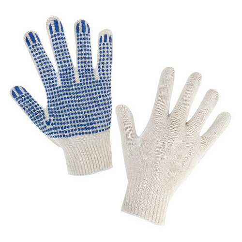 Перчатки хлопчатобумажные эконом, комплект 100 пар, 10 класс, 26-28 г, 83 текс, с пвх, laima эконом, белые, 608680  Перчатки хлопчатобумажные эконом, комплект 100 пар, 10 класс, 26-28 г, 83 текс, с пвх, laima эконом, белые, 608680 | Перчатки и рукавицы хлопчатобумажные