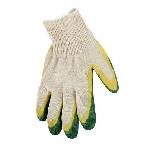  Перчатки хлопчатобумажные износостойкие двойной облив, 13 класс, комплект 100 пар, 40-42 г, laima люкс, 608673 | Перчатки и рукавицы хлопчатобумажные