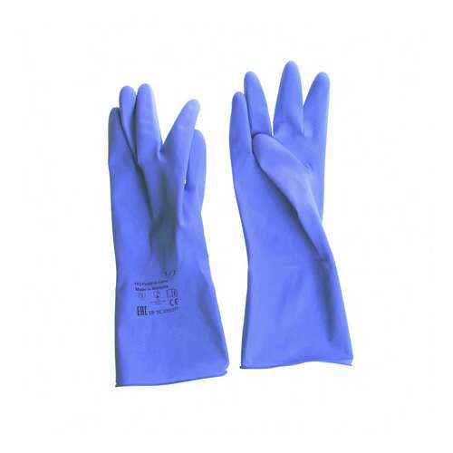  Перчатки латексные кщс, сверхпрочные, плотные, хлопковое напыление, размер 7 s, малый, синие, hq profiline, 74733 | Перчатки латексные, виниловые и резиновые