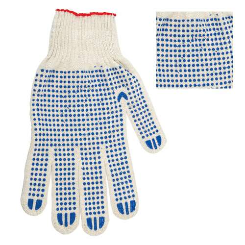 Перчатки хлопчатобумажные, комплект 5 пар, 10 класс, 40-42 г, 116 текс, пвх-точка, laima "люкс", белые, 604469  Перчатки хлопчатобумажные, комплект 5 пар, 10 класс, 40-42 г, 116 текс, пвх-точка, laima "люкс", белые, 604469 | Перчатки и рукавицы хлопчатобумажные