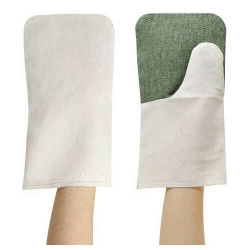  Рукавицы хлопчатобумажные, комплект 5 пар, плотность 380 г/м2, брезентовый огнеупорный наладонник, laima, 600803 | Перчатки и рукавицы хлопчатобумажные