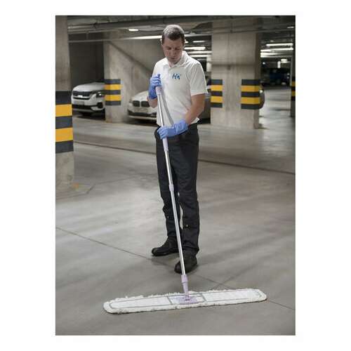  Перчатки латексные кщс, сверхпрочные, плотные, хлопковое напыление, размер 7 s, малый, синие, hq profiline, 74733 | Перчатки латексные, виниловые и резиновые