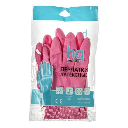  Перчатки латексные кщс, сверхпрочные, плотные, хлопковое напыление, р.9,5-10 xl, очень большой, красные, hq profiline,73588 | Перчатки латексные, виниловые и резиновые