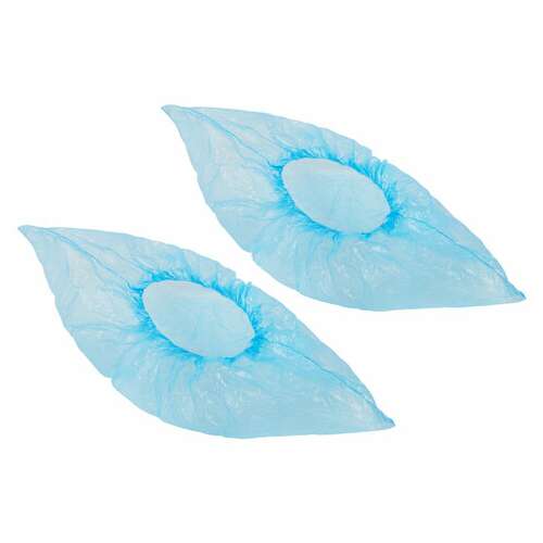  Бахилы meridian прочные 3,8 грамма, синие, комплект 100 штук (50 пар), 40х15 см, пнд | Бахилы