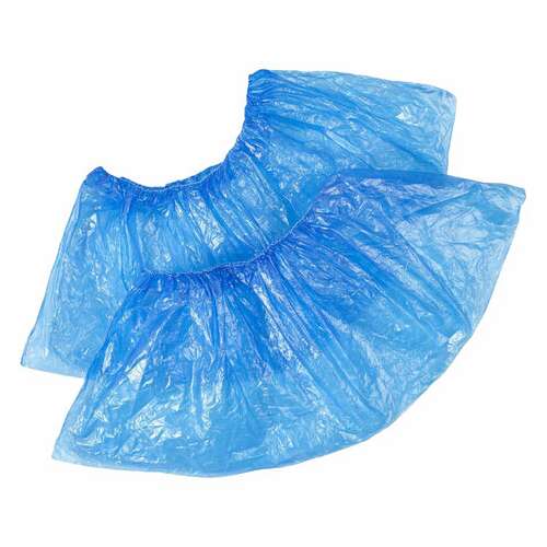  Бахилы двойные комплект 800 штук (400 пар) особо прочные евроблок, 40х14 см, 52 мкм, 6 г, elegreen | Бахилы