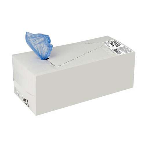  Бахилы комплект 2000 шт. (1000 пар) в упаковке, эконом, размер 40х14 см, 1,8 г, пнд, любаша, 630717 | Бахилы