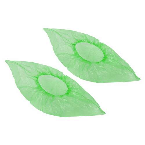  Бахилы meridian прочные 3,8 грамма, зеленые, комплект 100 штук (50 пар), 40х15 см, пнд | Бахилы