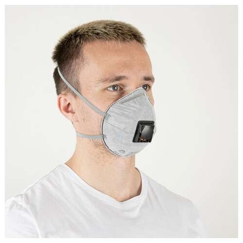  Респиратор с клапаном и угольным фильтром, комплект 10 шт., полумаска фильтрующая, формованный, ffp2, jm-8626 | Респираторы