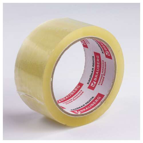  Клейкие ленты упаковочные, 48 мм х 60 м, комплект 6 шт., прозрачные, толщина 45 микрон, brauberg, 440071 | Упаковочные клейкие ленты