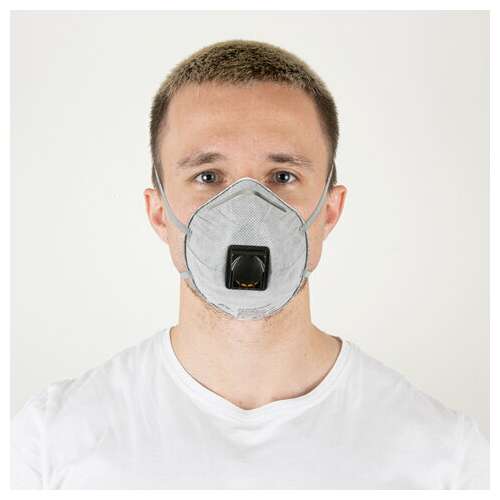  Респиратор с клапаном и угольным фильтром, комплект 10 шт., полумаска фильтрующая, формованный, ffp2, jm-8626 | Респираторы
