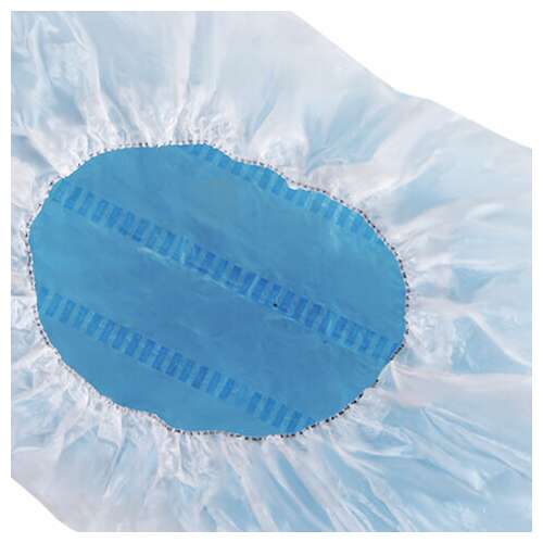  Бахилы комплект 50 штук (25 пар), двойные (со стелькой), 40х14 см, 80 мкм, 6,5 г, пнд, laima, 104982 | Бахилы