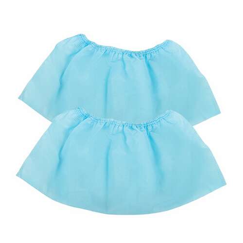  Бахилы из спанбонда низкие комплект 50 штук (25 пар), 42 г/м2 гекса, голубые | Бахилы