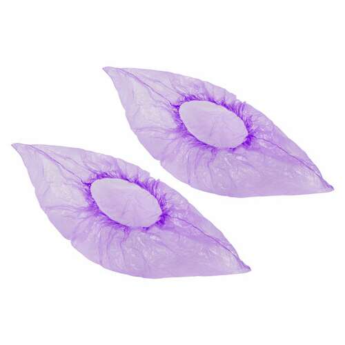  Бахилы meridian стандарт 2,3 грамма, фиолетовые, комплект 100 штук (50 пар), 40х15 см | Бахилы