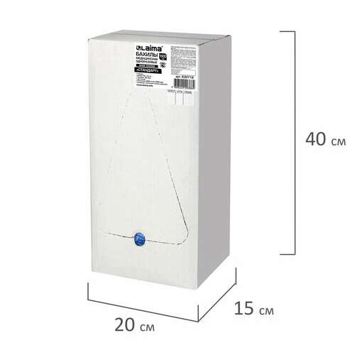  Бахилы комплект 2000 шт. (1000 пар) в упаковке, стандарт, размер 40х14 см, 2,8 г, пнд, laima, 630718 | Бахилы