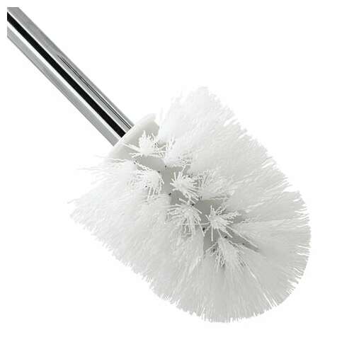  Ерш для унитаза laima, подставка из толстого стекла, крепление к стене, хромированная сталь, 607425 | Ершики для унитаза