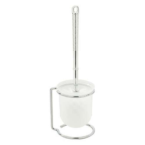  Ерш для унитаза laima на металлической подставке, пластиковый, хромовый, 607426 | Ершики для унитаза