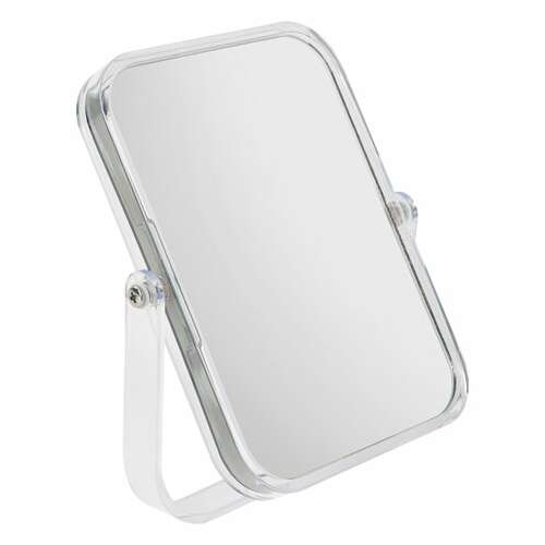  Зеркало настольное brabix, 19х16 см, двустороннее, с увеличением, прозрачная рамка, 607423 | Зеркала