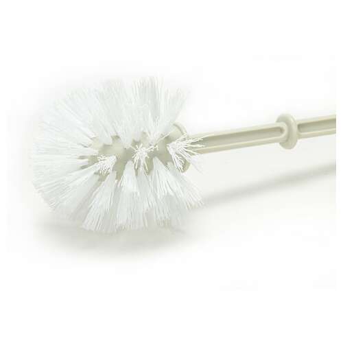  Ерш для унитаза с подставкой стандартной, "блеск", цвет мраморный/белый ротанг, idea, м 5010 | Ершики для унитаза