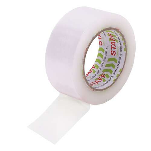  Клейкая лента 48 мм х 150 м упаковочная, прозрачная, толщина 40 микрон, staff classic, 440178 | Упаковочные клейкие ленты