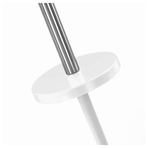  Ерш для унитаза laima, с подставкой, металл, белый, глянцевый, 604962 | Ершики для унитаза